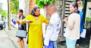 Tasmur en compagnie de Rita Venkatasawmy