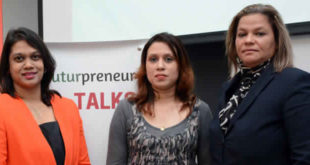 Faizah Marden, Vashinee Bheemul et Pamela Bussie,