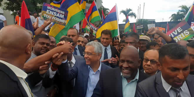 Pravind Jugnauth et Olivier Bancoult