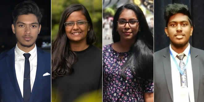 Zakariyya Seekdaur, Shahana Aalia Mahadawoo, Prishnee Lakshana Appadoo et Ibraheem Chady