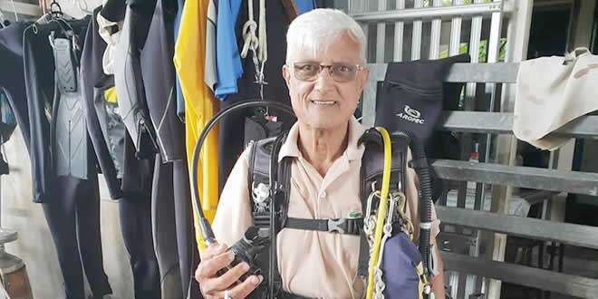 Cassamjee Buchoo : plongeur professionnel à 76 ans • Star