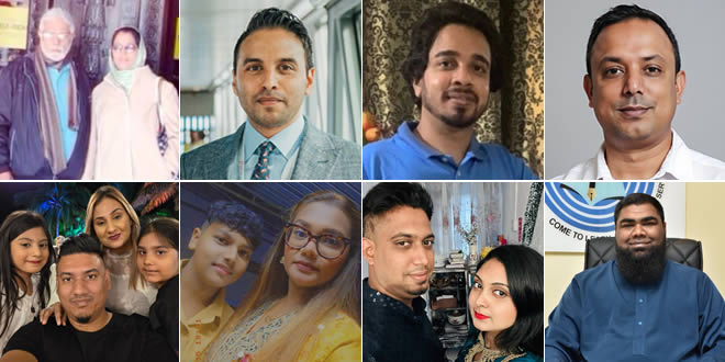 Fareedah et Farook Furreed, Umarfarooq Omarjee, Yousouf Fakeerah, Maqsood Maharaullee, Ziyaad Hosenie, Noorinah Dhoomun, Yaseen Nosimohomed et Arshad Joomun.